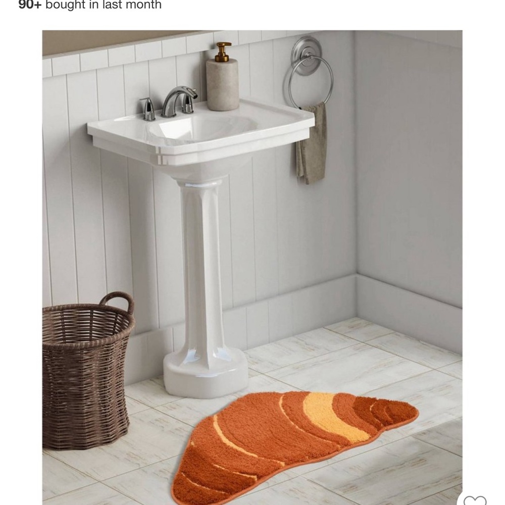 Kids Bath Mat Set - Orange and Yellow - Picture 5 of 5